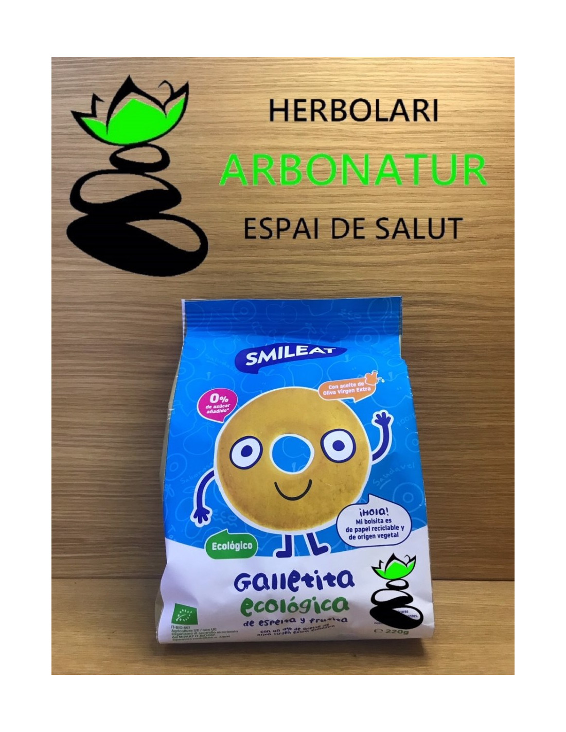 GALLETA ECO BEBE ESPELTA Y FRUTA 220 Gr. SMELEAT