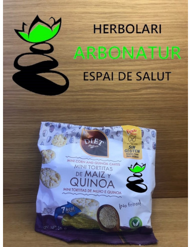 MINI TORTITAS DE ARROZ Y QUINOA SIN GLUTEN 50 Gr. DIET RADISSON