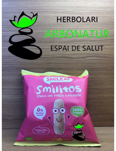 SMILITOS GUSANITOS FRESA Y PLATANO ECO 25 Gr. SMILEAT