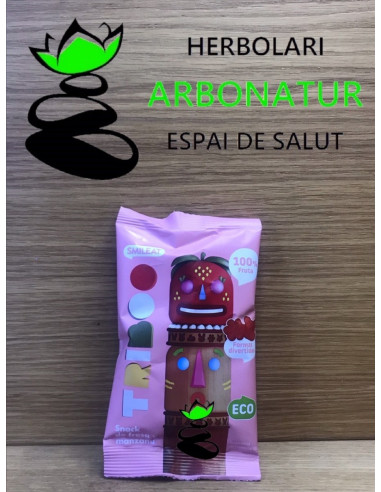 SNACK FRESA Y MANZANA ECO  TRIBOO 25 Gr. SMILEAT