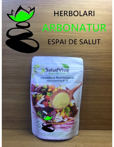 LEVADURA NUTRICIONAL CON VITAMINA B12 125 Gr. SALUD VIVA