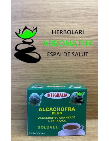 ALCACHOFA PLUS  alcachofa,té verde y diente de leon (20 sobres) INTEGRALIA