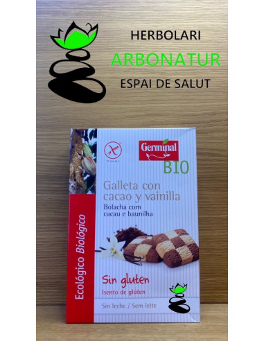 GALLETA CON CACAO Y VAINILLA ECO 250 Gr. SIN GLUTEN - SIN LECHE GERMINAL