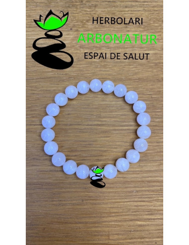 PULSERA PIEDRA LUNA CANTO RODADO DE 8 mm