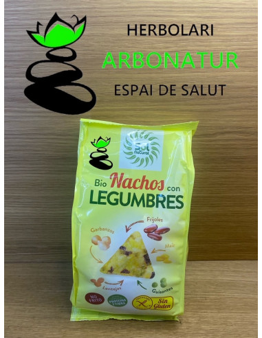 NACHOS CON LEGUMBRES BIO - SIN GLUTEN - 80 Gr. SOL NATURAL