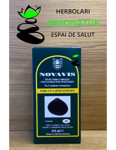 TINTE  VEGETAL CASTAÑO 4N 135 ml. NOVAVIS