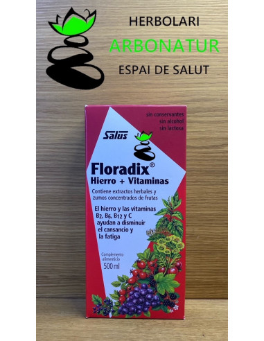 FLORADIX HIERRO + VITAMINAS 500 ml. SALUS