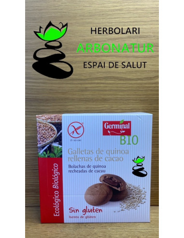 GALLETAS BIO QUINOA RELLENAS DE CACAO SIN GLUTEN 200gr. GERMINAL