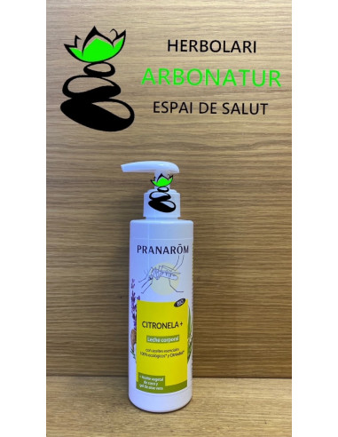 LECHE CORPORAL DE CITRONELA BIO PRANAROM 200 ml.