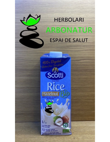 BEBIDA DE ARROZ AVELLANA BIO 1 Ltr. SCOTTI