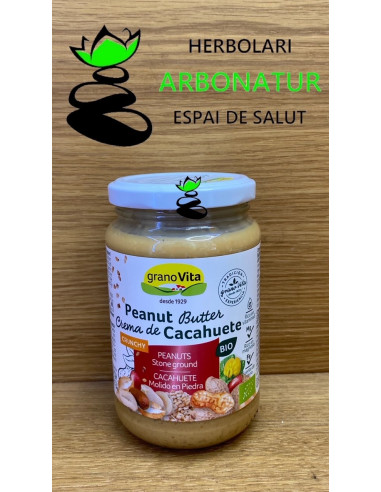 CREMA DE CACAHUETE BIO CRUNCHY 350 Gr. GRANOVITA