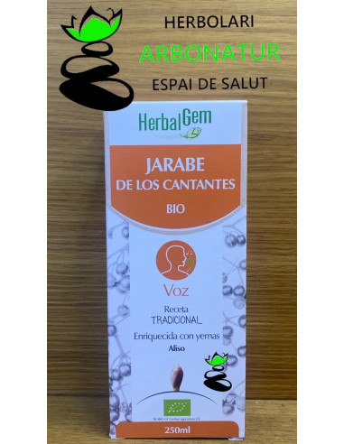 JARABE DE LOS CANTORES BIO 250 ml. HERBALGEM