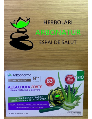 ALCACHOFA FORTE BIO 20 Amp. ARKOFLUIDO  ARKOPHARMA