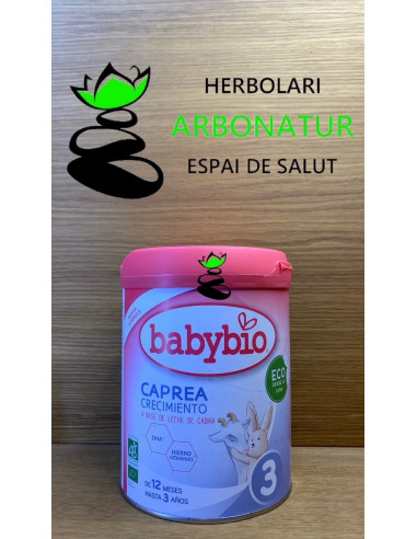 LECHE CAPREA 3 CABRA CRECIMIENTO 12M - 3 AÑOS 800 Gr. BABY BIO