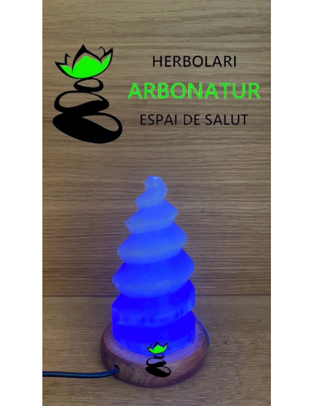 LAMPARA MULTICOLOR SELENITA USB ESPIRAL