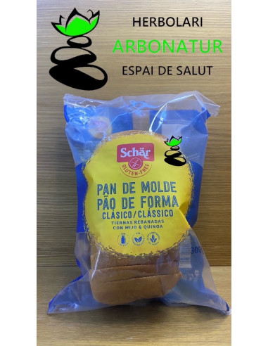 PAN DE MOLDE CLASICO CON MIJO Y QUINOA 300 Gr. SCHAR