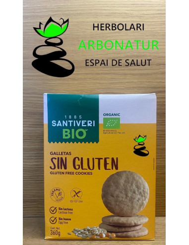 GALLETAS DIGESTIVE SIN GLUTEN ECO 360 Gr. SANTIVERI