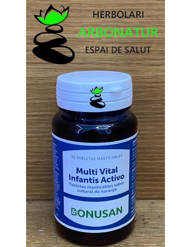 MULTI VITAL INFANTIS ACTIVO 30 Comp. Masticables BONUSAN