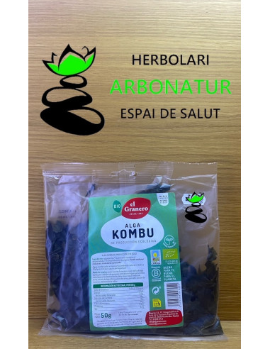 ALGA KOMBU LAMINARIA BIO  50 Gr. EL GRANERO INTEGRAL