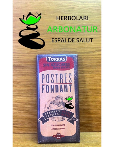 CHOCOLATE NEGRO FONDANT POSTRES 200 Gr. SIN GLUTEN - TORRAS