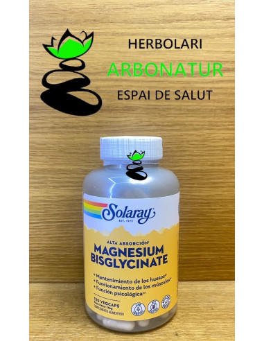 BISGLYCINATO DE MAGNESIO 120 Cap. SOLARAY