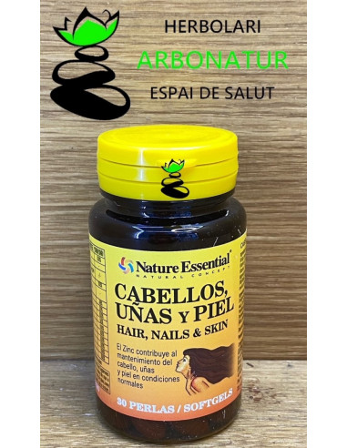 CABELLOS, UÑAS Y PIEL  540 Mg. 30 Comp. NATURE ESSENTIAL