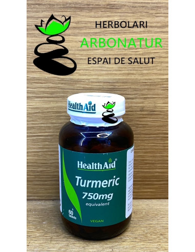 CURCUMA RAIZ TURMERIC 60 Comp. HEALTH AID - NUTRINAT