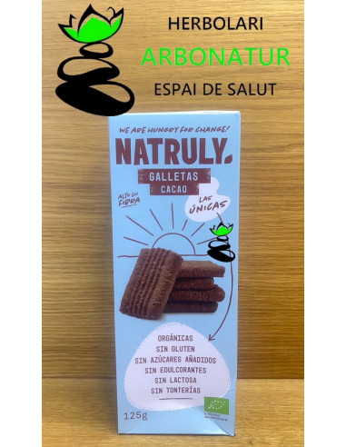 GALLETAS DE CACAO ECO S/G 125 Gr. NATRULY