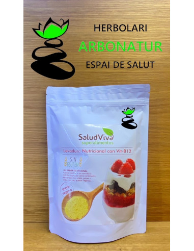 LEVADURA NUTRICIONAL CON VIT. B-12 SIN GLUTEN  250 Gr. SALUD VIVA