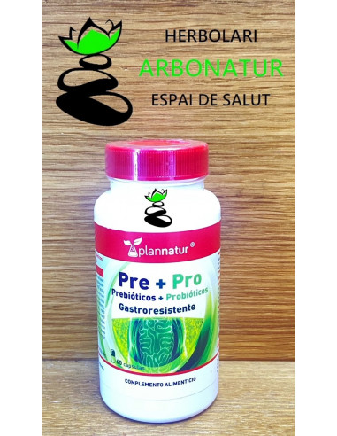 PRE + PRO PREBIOTICOS + PROBIOTICOS 60 Cap. PLANNATUR