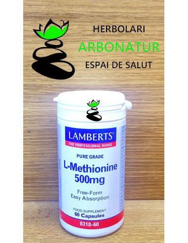 L-METIONINA 500 mg.60 Cap. LAMBERTS