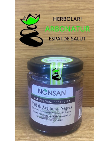 PATE DE ACEITUNAS NEGRAS ECO 220 Gr. BIONSAN