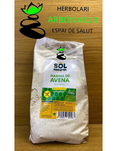 HARINA DE AVENA ECO SIN GLUTEN 500 Gr. SOL NATURAL