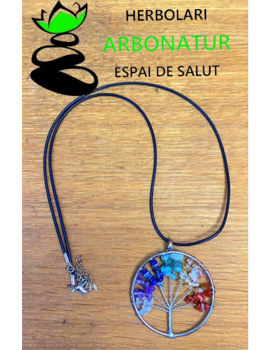COLGANTE ARBOL DE LA VIDA CHACRAS