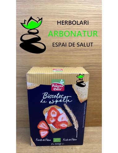 BISCOTES DE ESPELTA ECO 2 X 100 Gr. LA FINESTRA SUL CIELO