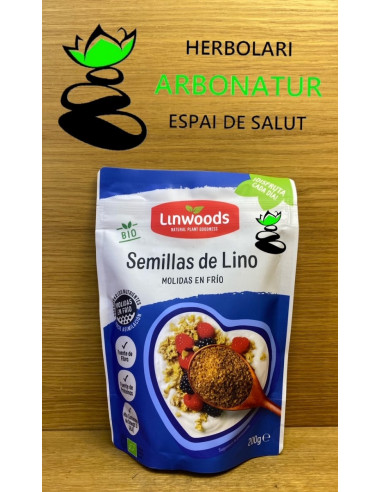 SEMILLAS DE LINO EN POLVO ECO 200 Gr. LINWOODS