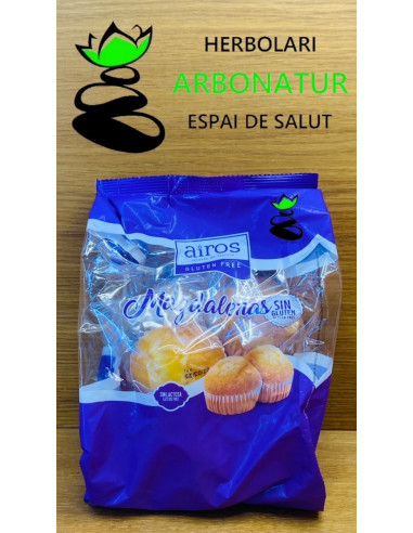 MAGDALENAS SIN GLUTEN - SIN LACTOSA 210 Gr. AIROS