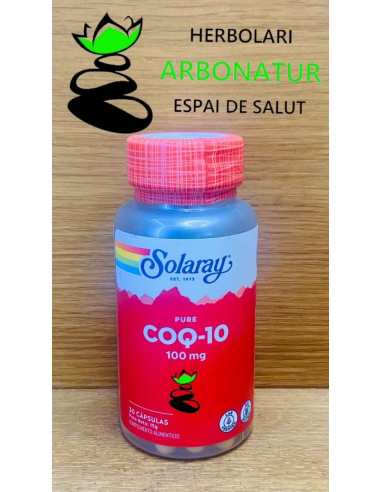 PURE COQ-10 100 Mg. 30Caps SOLARAY