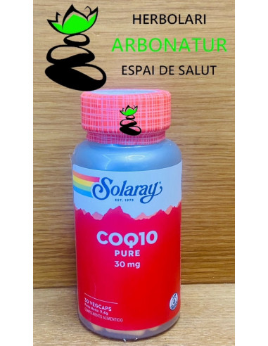 PURE Q10 30 mg. 30 Cap. SOLARAY